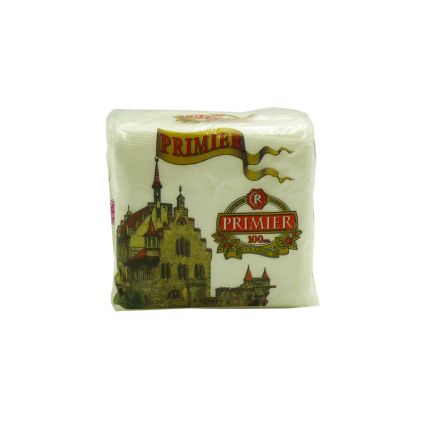 Серветки паперові Primier 100шт/пак